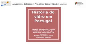 História do vidro em Portugal