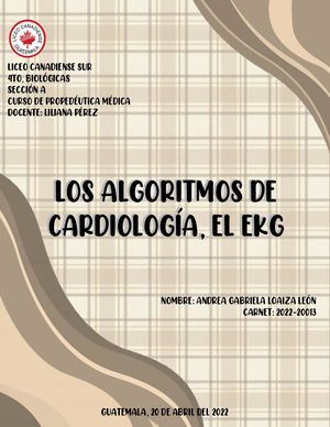 Manual Algoritmos de Cardiología, El EKG