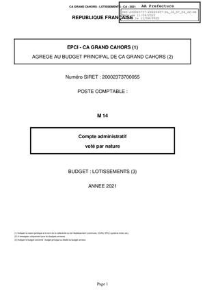 CA 2021 GRAND CAHORS LOTISSEMENTS