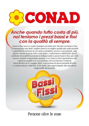 Conad Volantino Bassi E Fissi On Line APR 2022