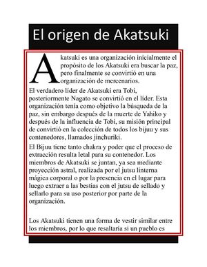 El Origen De Akatsuki