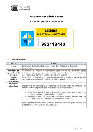 Creación E Innovación En Valor - PA3