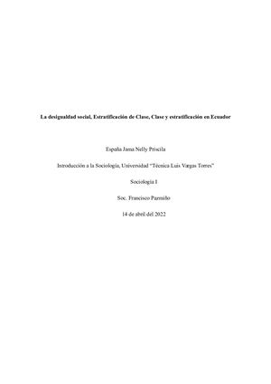 La Desigualdad Social