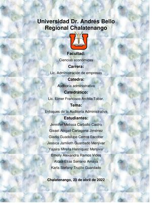 Enfoques de la Auditoría Administrativa