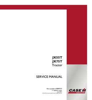 CASE IH JX55T TIER 3 Engine, 4WD Tractor Service Repair Manual Instant Download