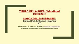 Mateo Saul Justiniano Saavedra [Template] Album Digital Identidad B