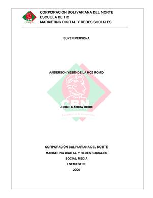 Buyer Persona Anderson De La Hoz