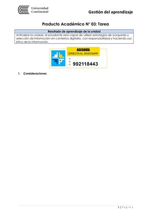 Gestión Del Aprendizaje - PA3