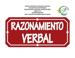 Razonamiento Verbal