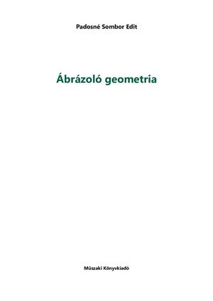 MK-5603 Ábrázoló geometria