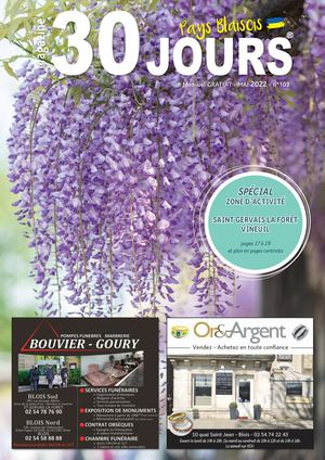 Magazine 30 Jours - Édition Pays Blaisois - n°103 - mai 2022