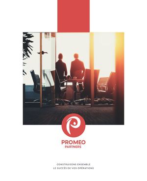 Plaquette Promeo Partners