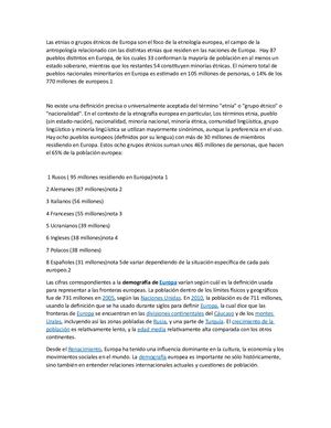 Etnias Europeas