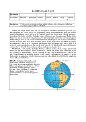 KOORDİNATLAR DÜNYASI