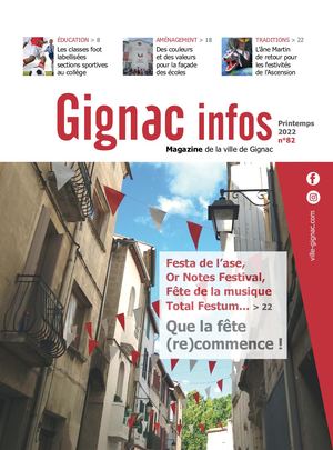 Magazine Gignac Infos Printemps 2022 - N°82