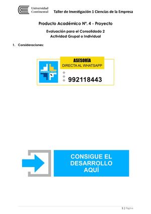 Taller De Investigación 1 Ciencias De La Empresa - PA3