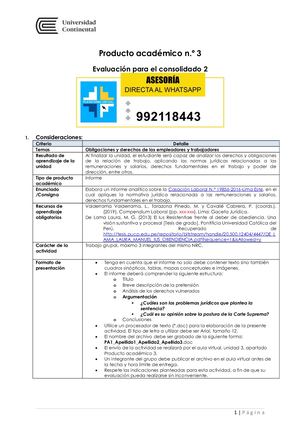 Derecho Laboral I - PA3