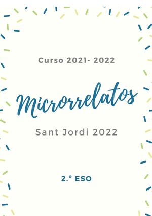 Microrrelatos 2 º ESO 2021-2022
