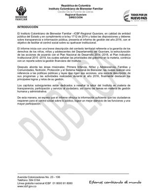 Informe Rpc Regional Guaviare