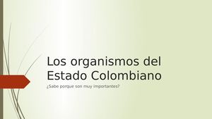 1001 9 Organismos Del Estado Colombiano