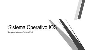 Sistema Operativo Ios