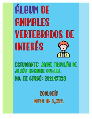 ÁLbum De Vertebrados