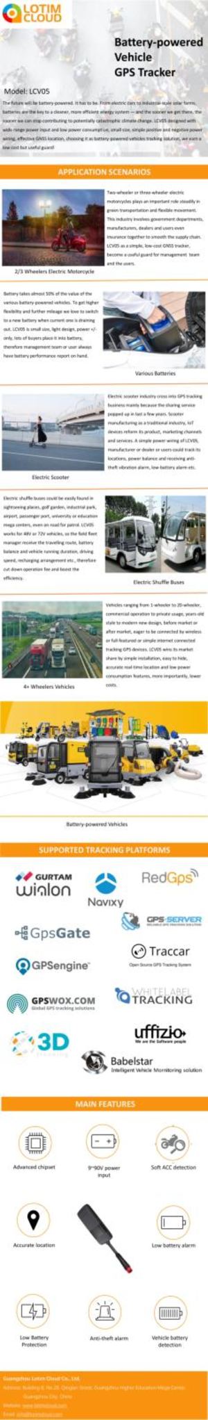 Battery Powered Vehicle Gps Tracker —— LCV05