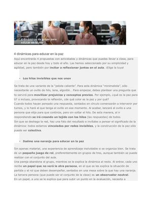 4 Dinámicas De Grupo