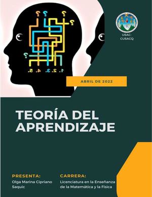 Teoría Del Aprendizaje Libro