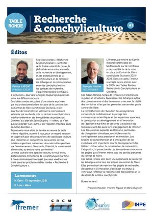 Table ronde recherche et conchyliculture 1 2021
