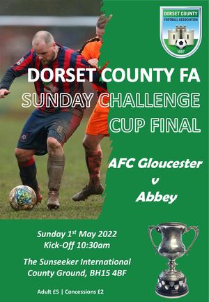 Sunday Challenge Cup Final Programme 2021 22