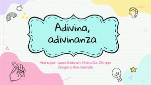 Adivina, Adivinanza