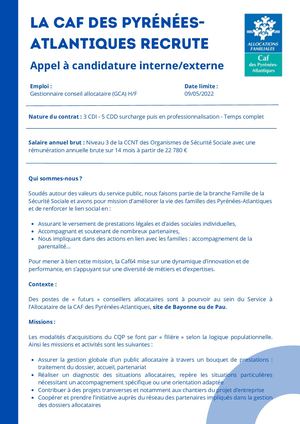 Gestionnaire Conseil Allocataire