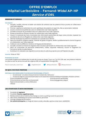 LRB - Fiche de poste IDE ORL