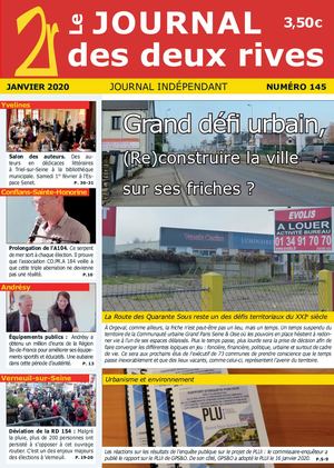Journal des 2 rives, n° 145, édité en janvier 2020