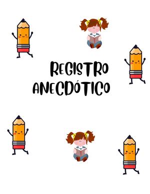 Registro Anecdótico