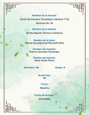 Manual De Programas Microsoft Office