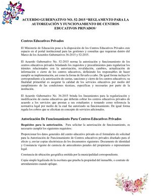 Autorizacion De Colegio Privado