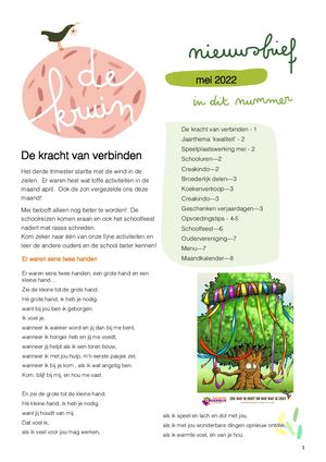 Nieuwsbrief Mei 2022