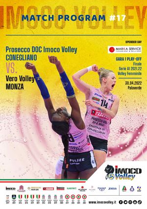 Match Program Prosecco Doc Imoco Conegliano - Vero Volley Monza