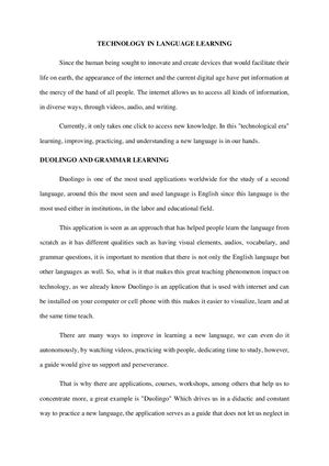 DUOILINGO FOR GRAMMAR LEARNING