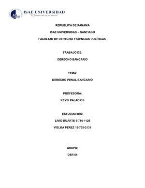 DERECHO PENAL BANCARIO