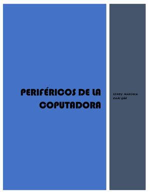 Periféricos De La Coputadora