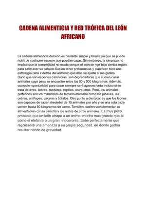 Red Trofica Y Cadena Alimenticia