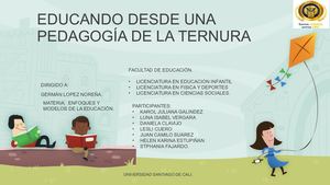 la pedagogía de la ternura