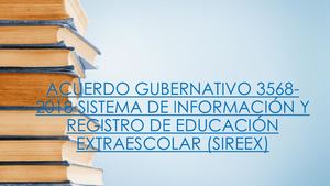 ACUERDO GUBERNATIVO SIREEX