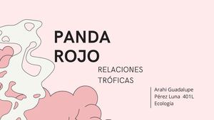 Relaciones troficas, Panda rojo.