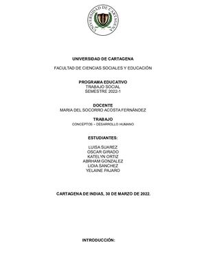 Desarrollo Humano T Escrito El Ultimo