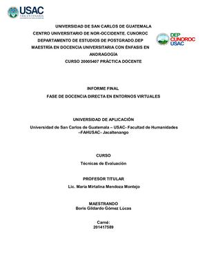 Primer Informe De Practica Final 1 De Mayo