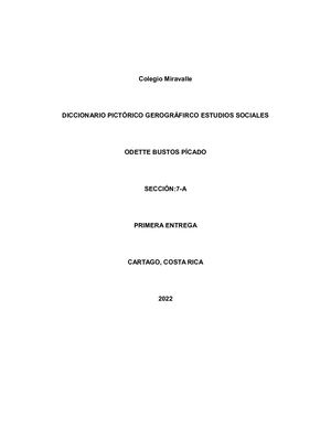 Diccionario Estudios Sociales